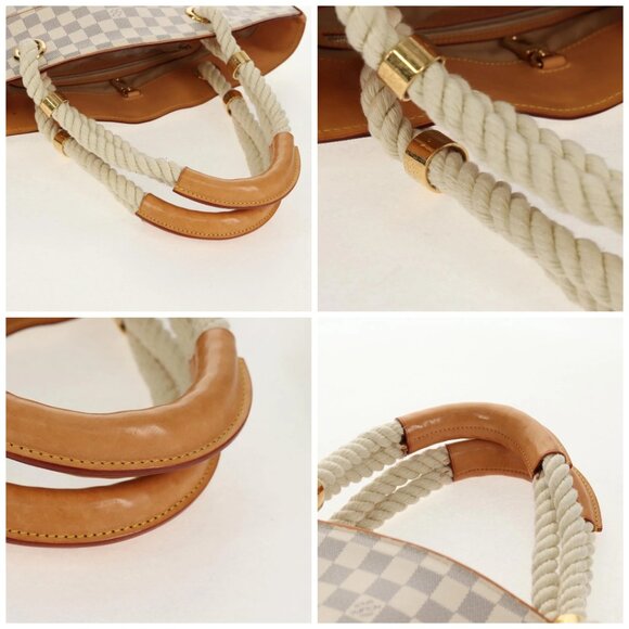 LOUIS VUITTON Damier Azur Pombronn PM Shoulder Bag N48057 LV Auth 140201V - Picture 15 of 16